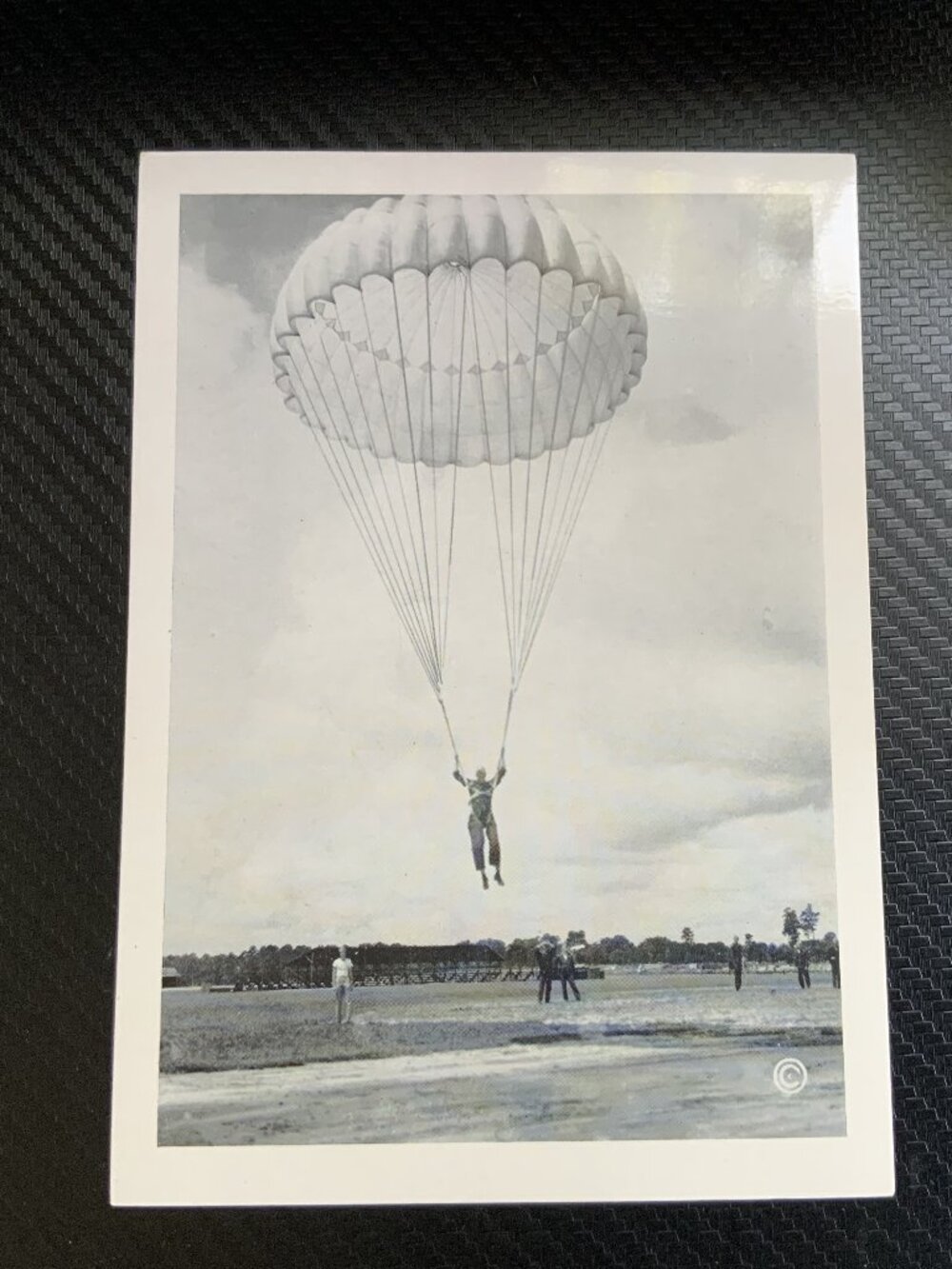 Rare WW11 Parachutist Deployment Photo